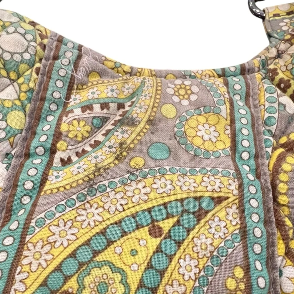 Vera Bradley Lemon Parfait Large Hobo Shoulder Bag Handbag Purse Retired Paisley